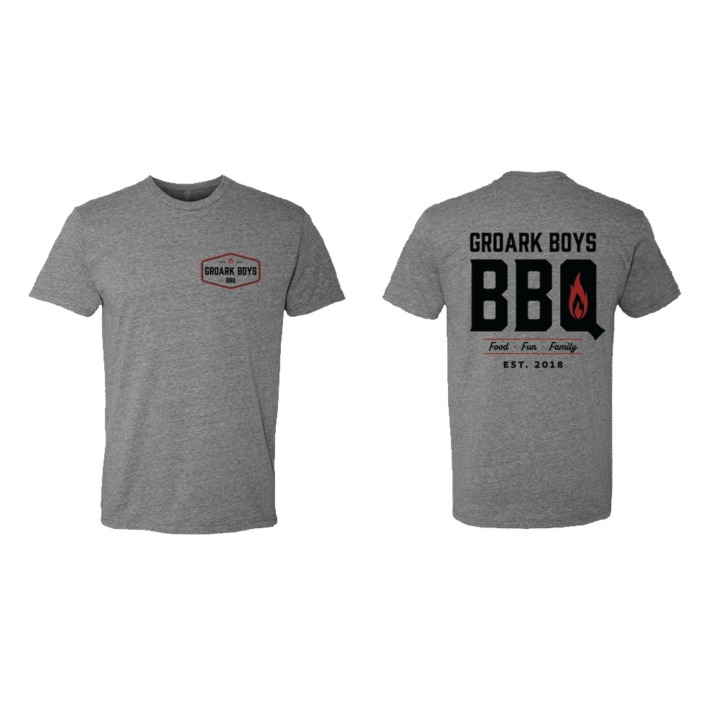 Groark Boys BBQ GREY T-Shirt - PREORDER